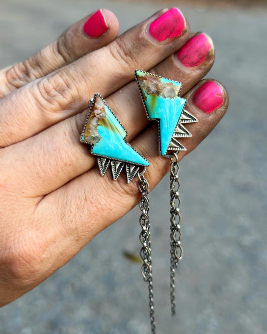 Turquoise Bolt Earrings