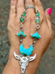 TURQUOISE COWSKULL NECKLACE