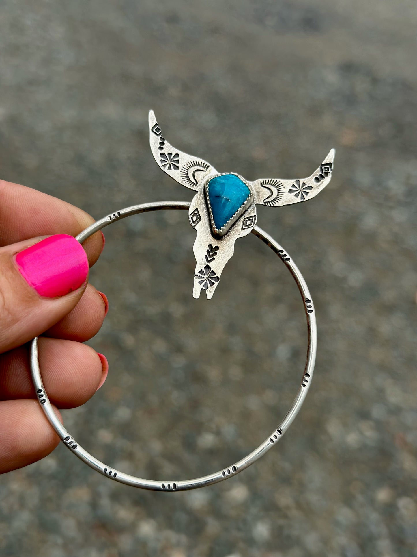 KINGMAN TURQUOISE HAIR FORK